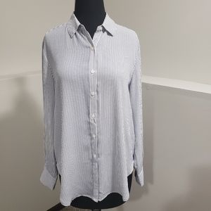 T. Tahari blue/white Top
